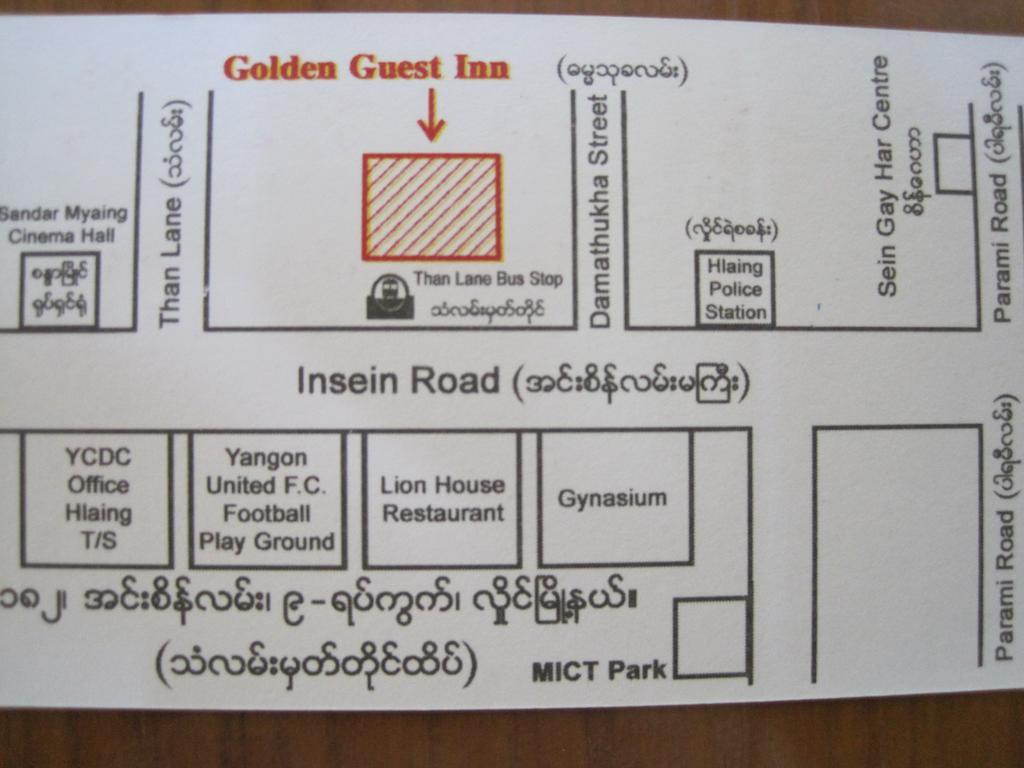 Golden Guest Inn Rangoon Buitenkant foto